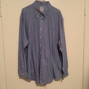 Checked Blue and Green Button Down Shirts Size XL